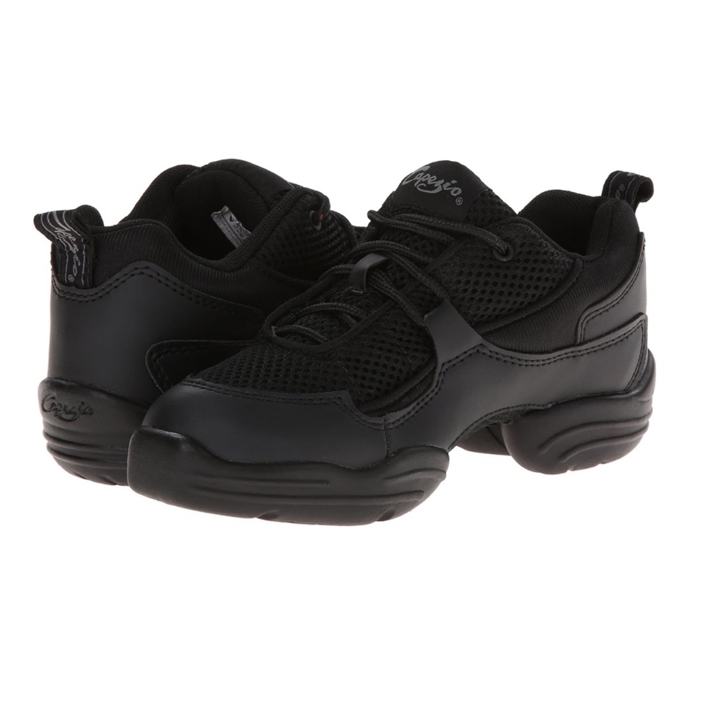 Capezio Black DS11 Fierce Hip Hop Dance Sneaker, Size 4.5